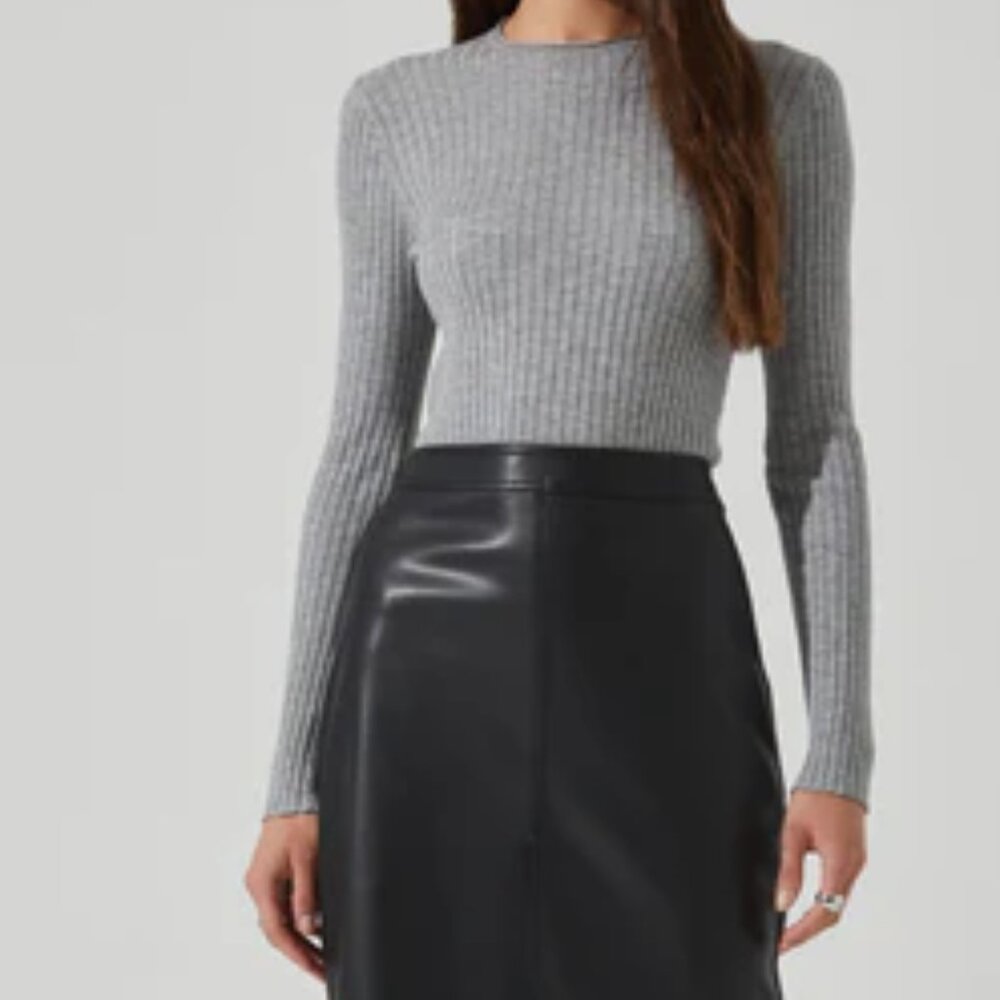 BCBGMaxAzria Leather Pencil Skirt
